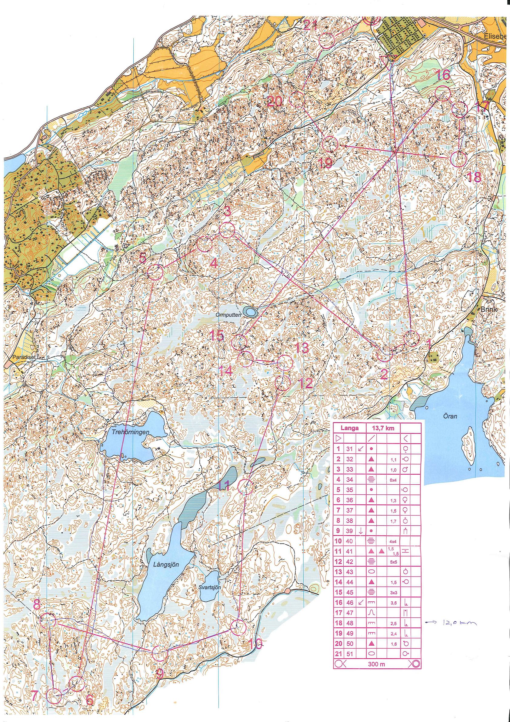 12,0 km (K - 18)  "basic training in basic terrain (10/04/2011)