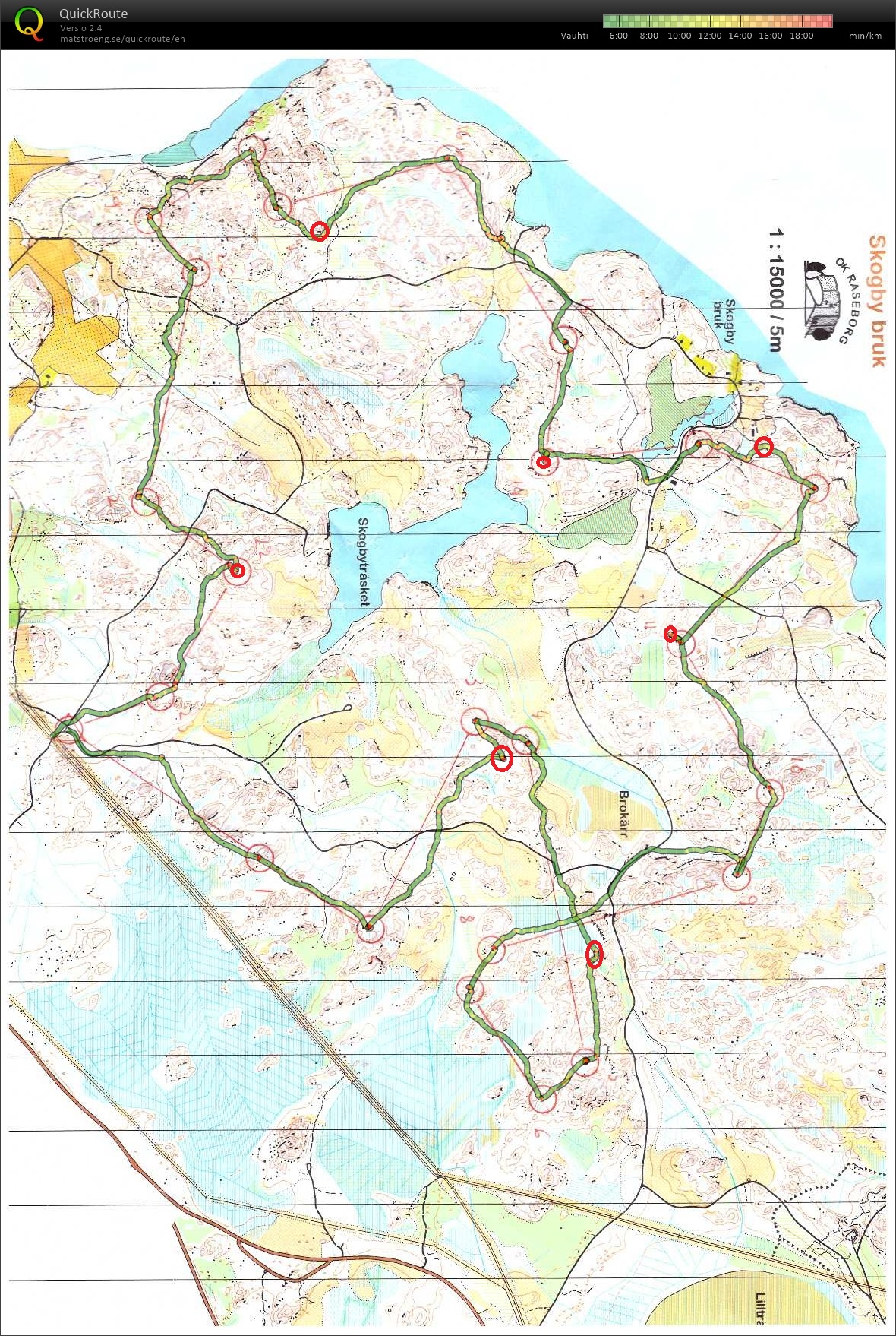 Skogby, pitkä muistisuunnistus (28/02/2016)