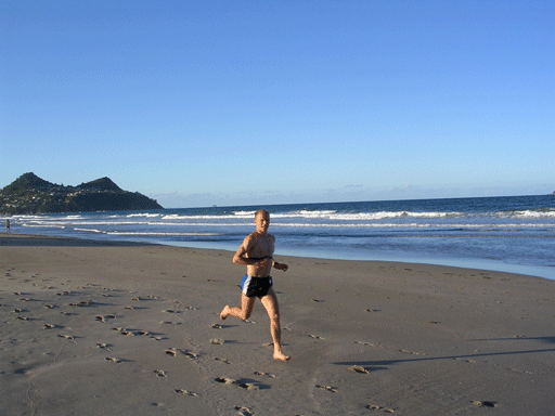 Jani on the beach of Pauanui